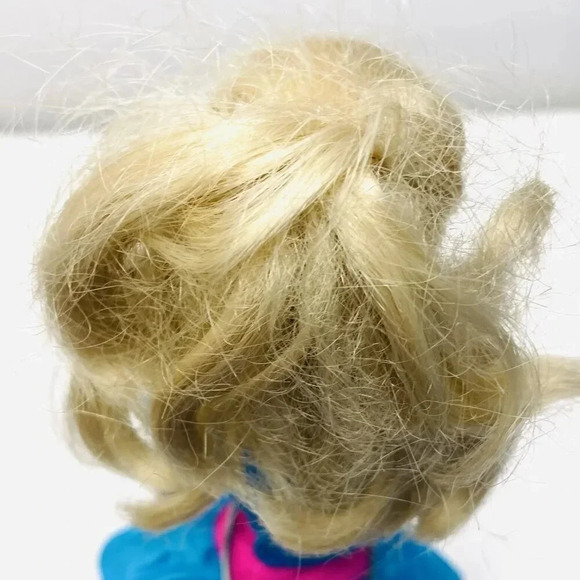 MATTEL BARBIE Doll Blond Hair Blue Eyes Turquoise Dress Earrings Shoes 12" Tall - Picture 9 of 12